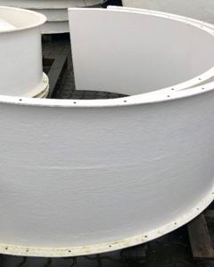 Intermediate ring 500mm wo/breakwater fiberglass